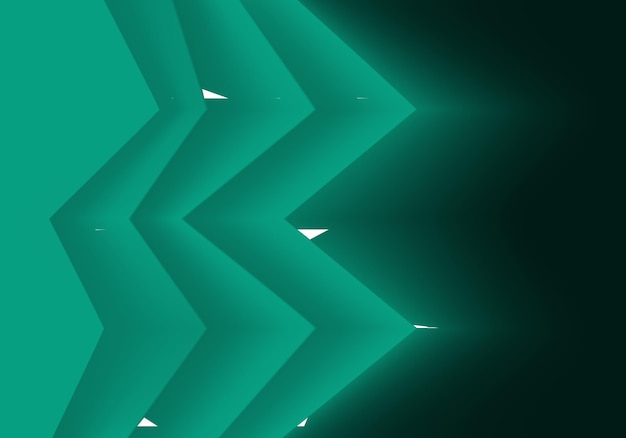 un diseño abstracto verde se muestra en un fondo oscuro