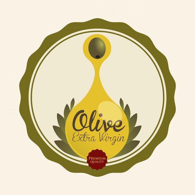 Vector diseño de aceite de oliva