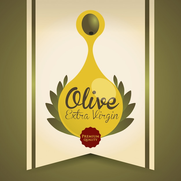 Vector diseño de aceite de oliva