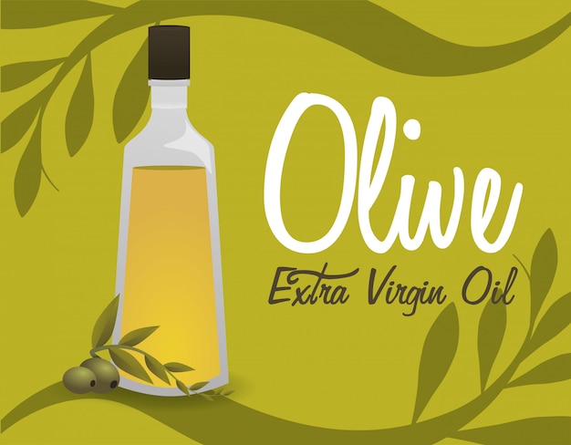 Vector diseño de aceite de oliva