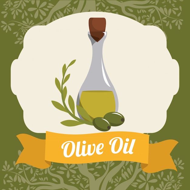 Vector diseño de aceite de oliva