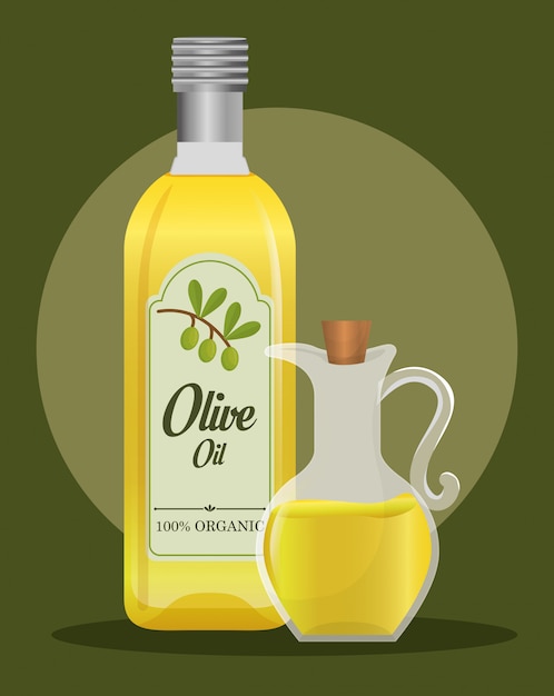 Vector diseño de aceite de oliva