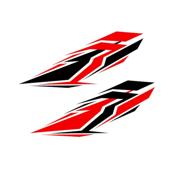 diseño de adhesivas de envoltura de automóviles vector adhesivos de modificación de automóviles