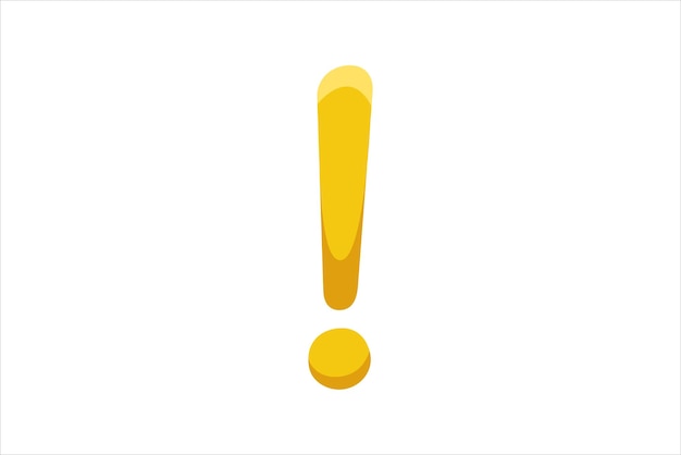 Diseño del adhesivo de decoración del signo de exclamación