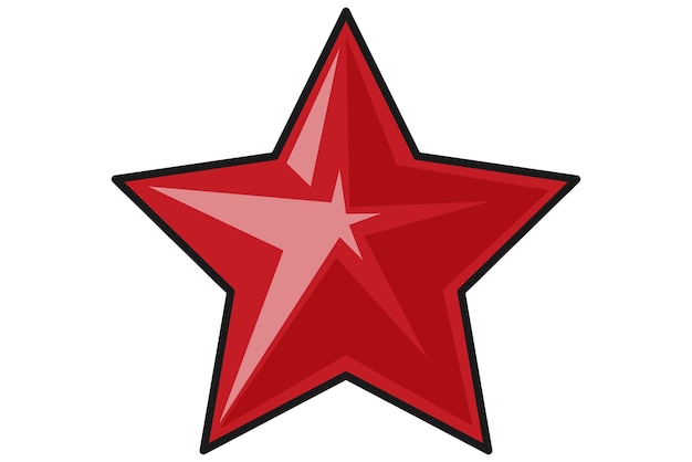Diseño del adhesivo de nota destacada con estrellas