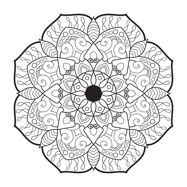 Diseño adornado del Mandala