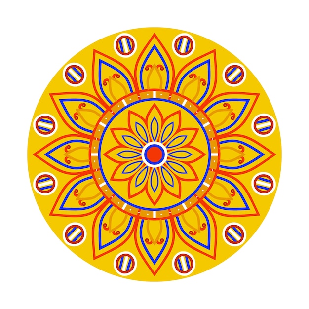 Diseño de adorno de mandala