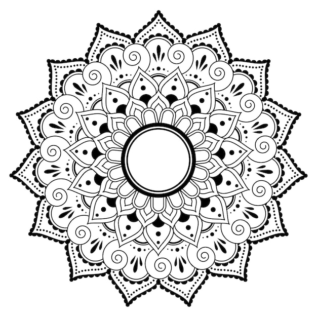 Diseño de adornos de mandala vectorial