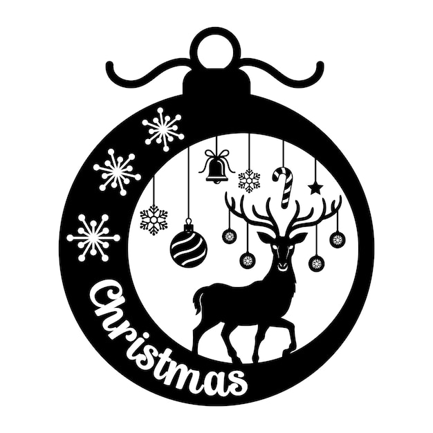 Diseño de adornos de Navidad Invierno Año Nuevo Diseño de corte por láser y corte de papel