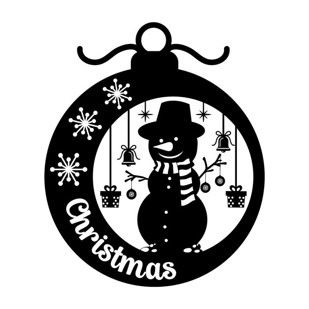 Diseño de adornos de Navidad Invierno Año Nuevo Diseño de corte por láser y corte de papel