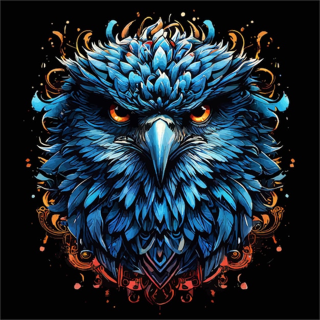 Diseño agresivo de la camiseta Eagle