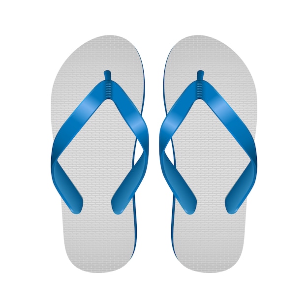 Vector diseño aislado de chanclas