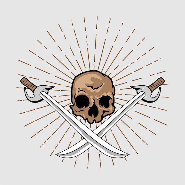 Diseño aislado y elemento de roger pirata