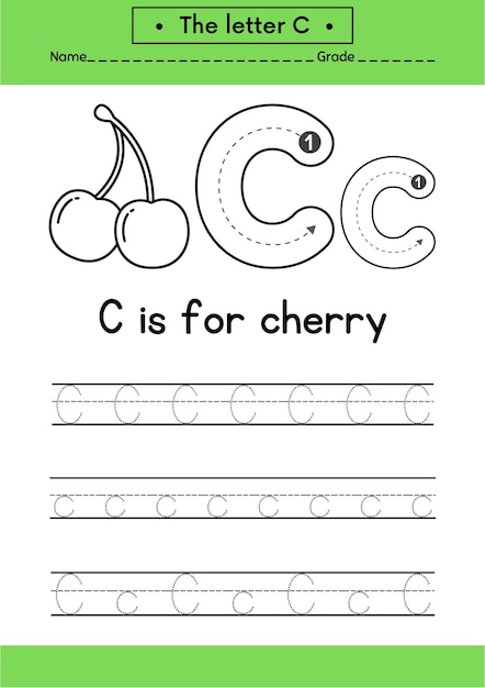 Diseño del alfabeto de trazas en mayúsculas y minúsculas para aprender a escribir a mano A4 Ilustración vectorial imprimible