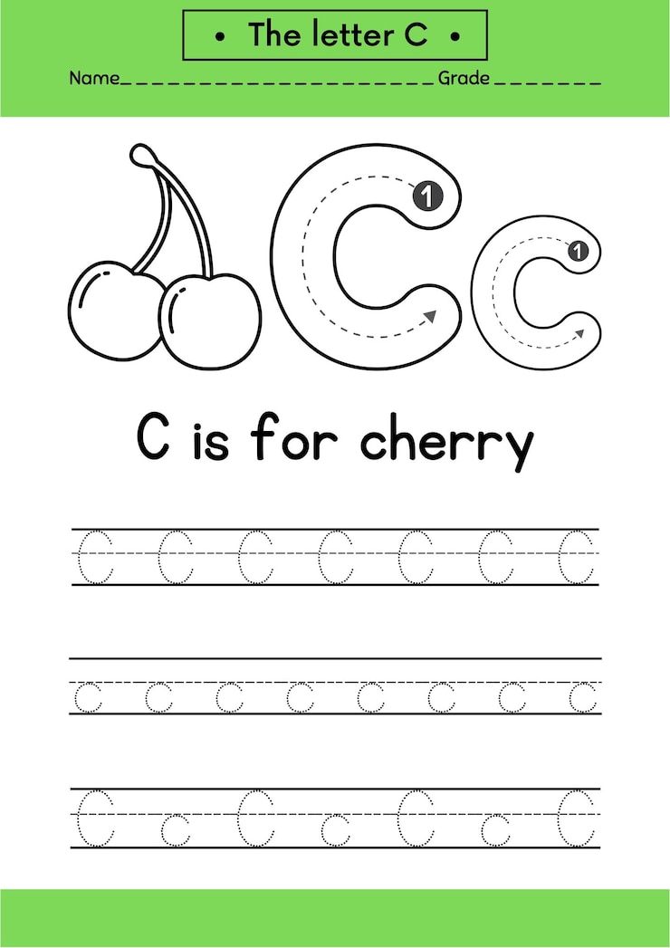Vector diseño del alfabeto de trazas en mayúsculas y minúsculas para aprender a escribir a mano a4 ilustración vectorial imprimible