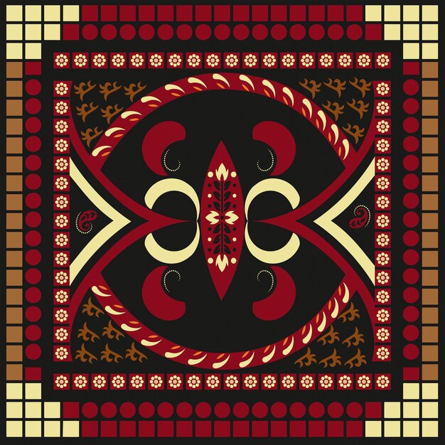 diseño de alfombra diseño moderno decoración cuadrada