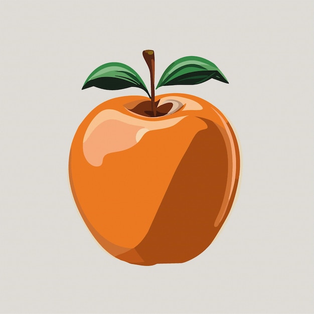 Diseño de alimentos saludables de manzanas frescas rojas y amarillas Ilustración vectorial