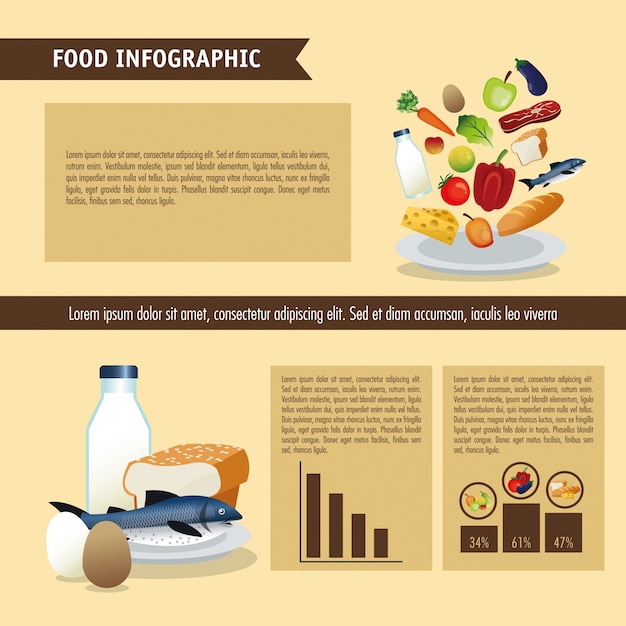 Vector diseño de alimentos