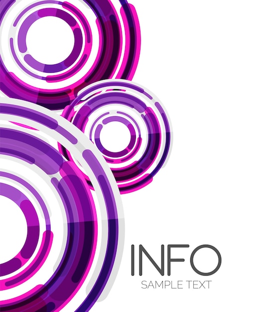 Diseño de alta tecnología de elementos de diseño futurista