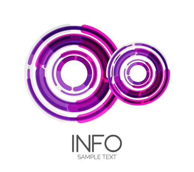 Diseño de alta tecnología de elementos de diseño futurista