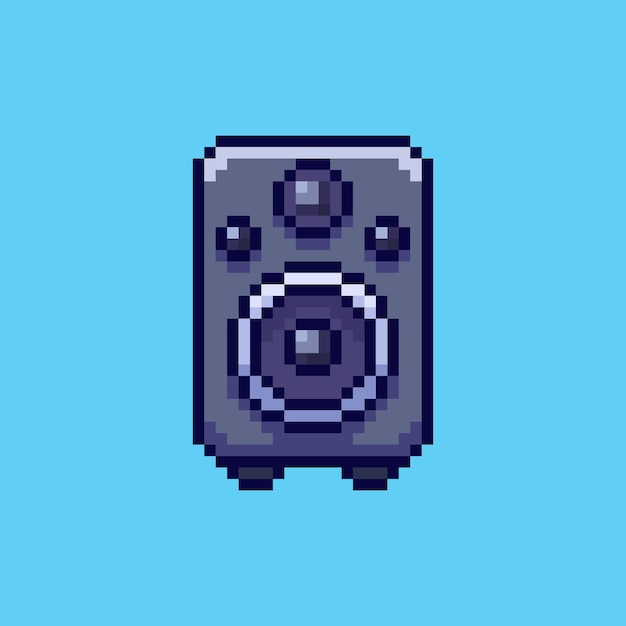 Diseño de altavoces de arte de píxeles
