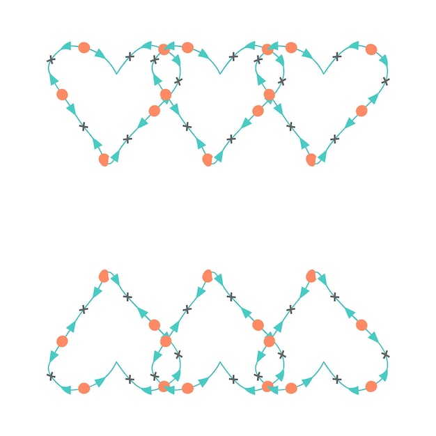Diseño de amor de símbolo de San Valentín, forma de amor decorativa, símbolo de corazón de amor de lujo
