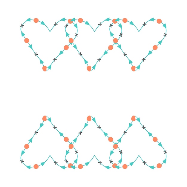 Diseño de amor de símbolo de San Valentín, forma de amor decorativa, símbolo de corazón de amor de lujo