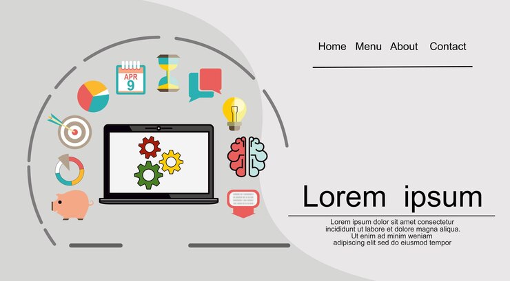 Vector diseño de analítica web de ilustración plana, optimización seo.