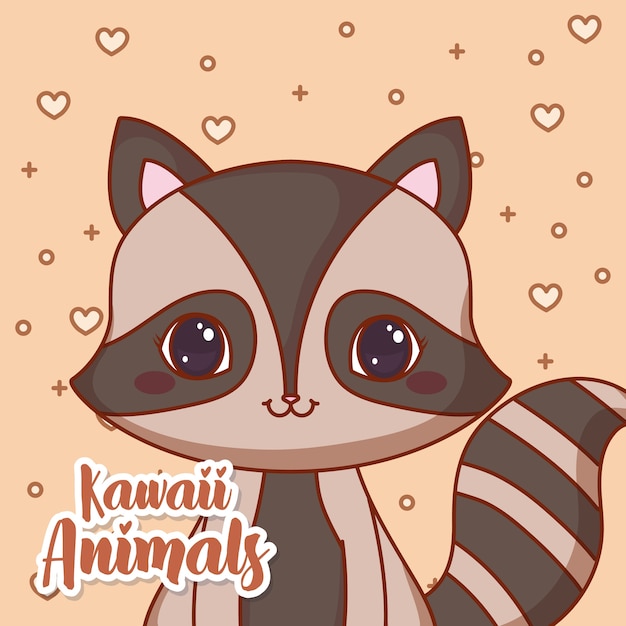 diseño de animales kawaii