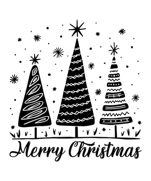 Diseño de árbol de Navidad feliz
