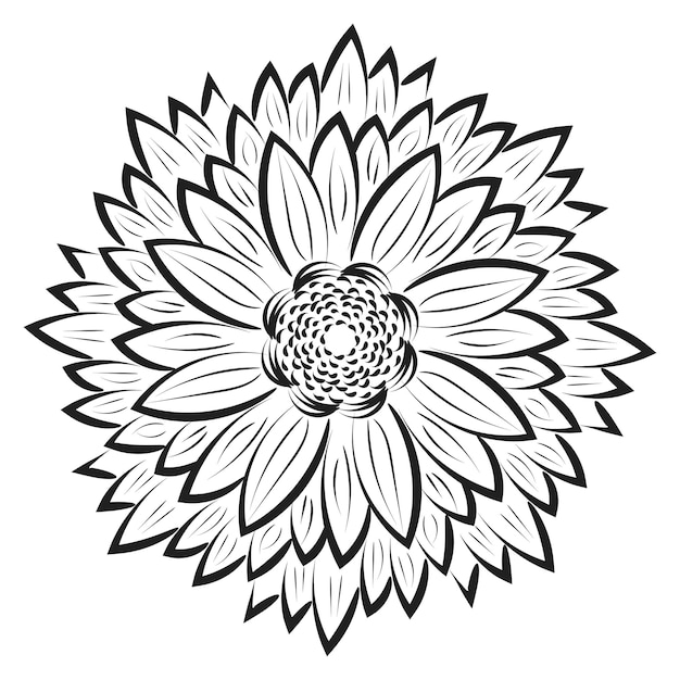 Diseño de arte mandala en círculo.