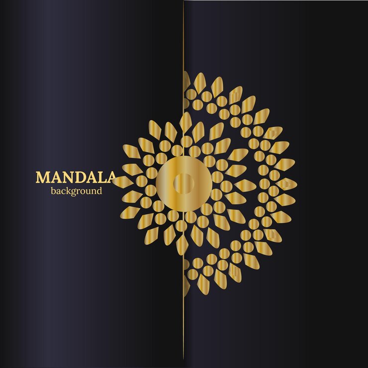 Diseño de arte de mandala de lujo Ilustración de ornamentos