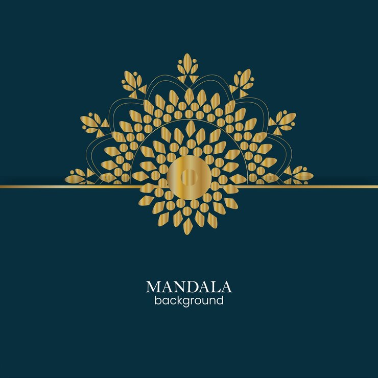 Diseño de arte de mandala de lujo Ilustración de ornamentos