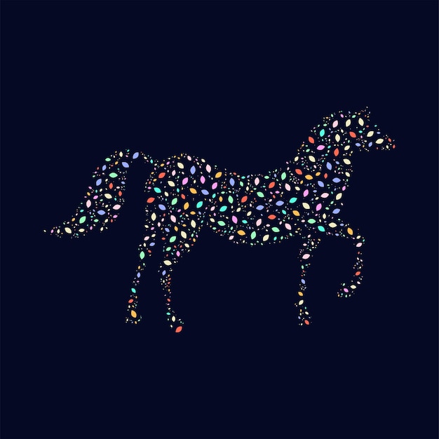 Diseño de arte pop de caballo