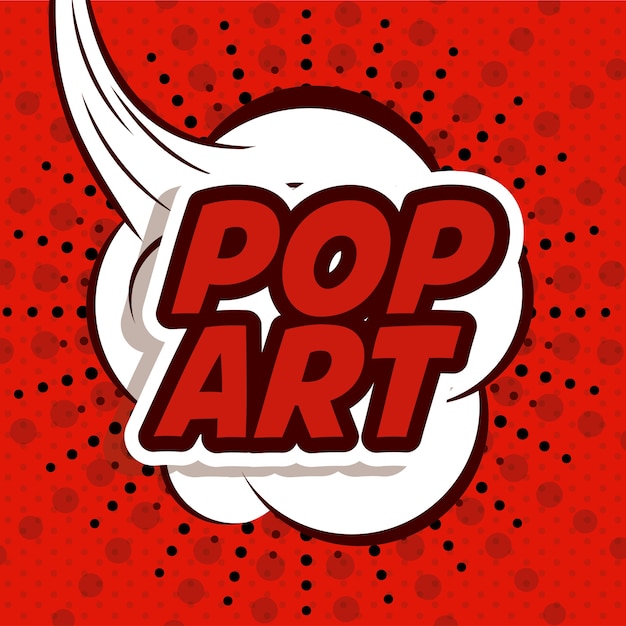 Vector diseño de arte pop