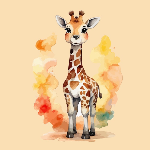 Vector diseño de arte vectorial de jirafa