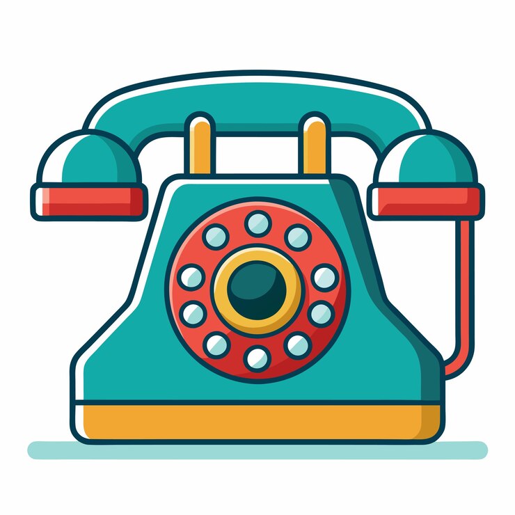 Vector diseño de arte vectorial de teléfono en fondo blanco