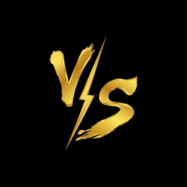 Vector diseño de arte vs gold