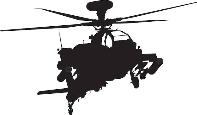 Diseño de artículos militares de silueta vectorial 5