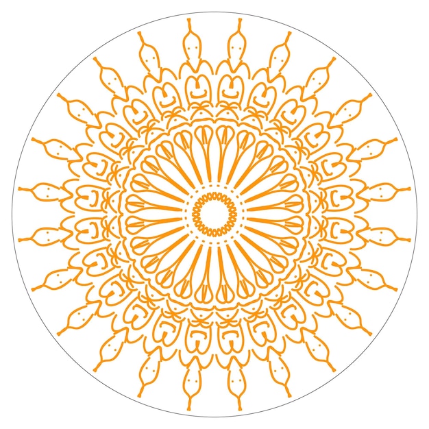 Diseño artístico creativo de mandalas