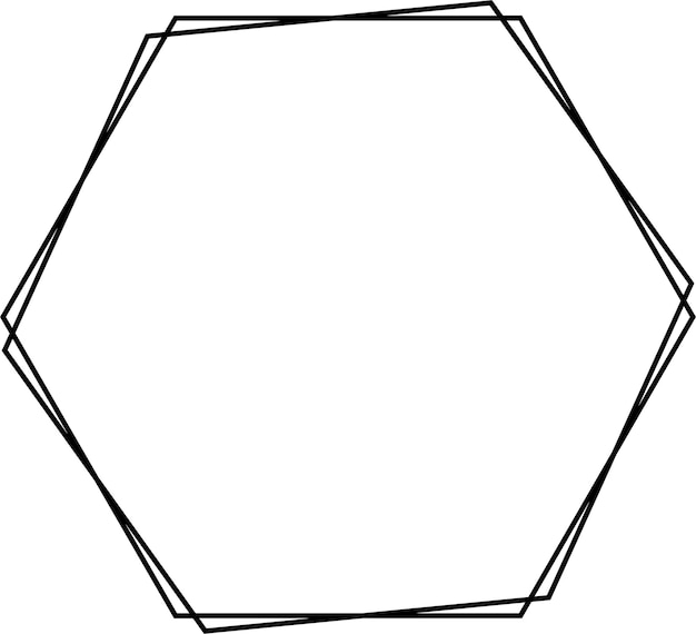 Diseño artístico hexagonal Arte brillante y hermoso