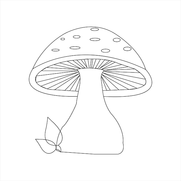 Diseño artístico de hongos del bosque