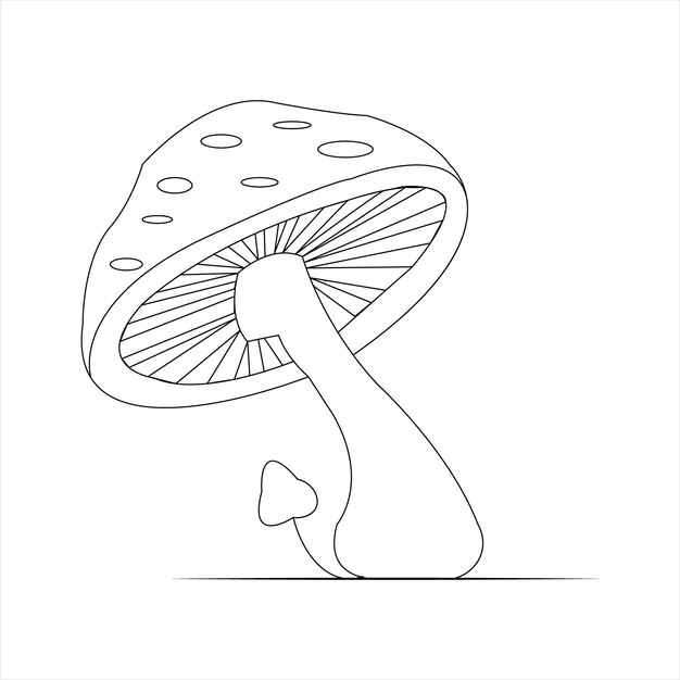 Diseño artístico de hongos del bosque