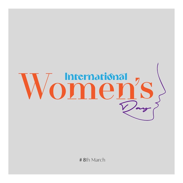 Diseño artístico de línea de día para mujeres con tipografía34
