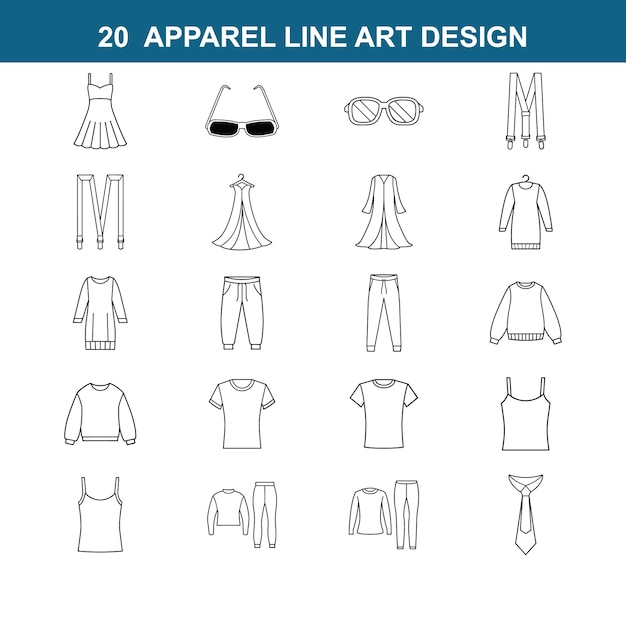 Diseño artístico de la línea de ropa
