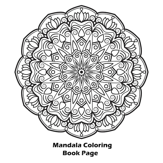 Diseño artístico de mandala diseño vectorial