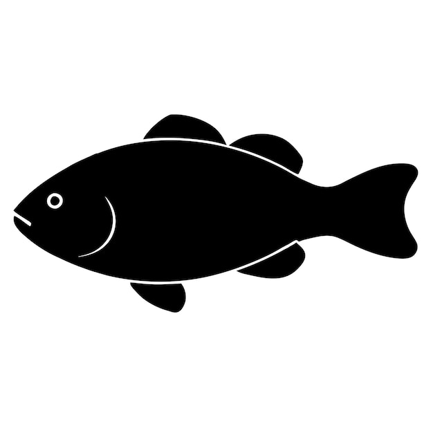 Diseño artístico vectorial de Crappie Fish