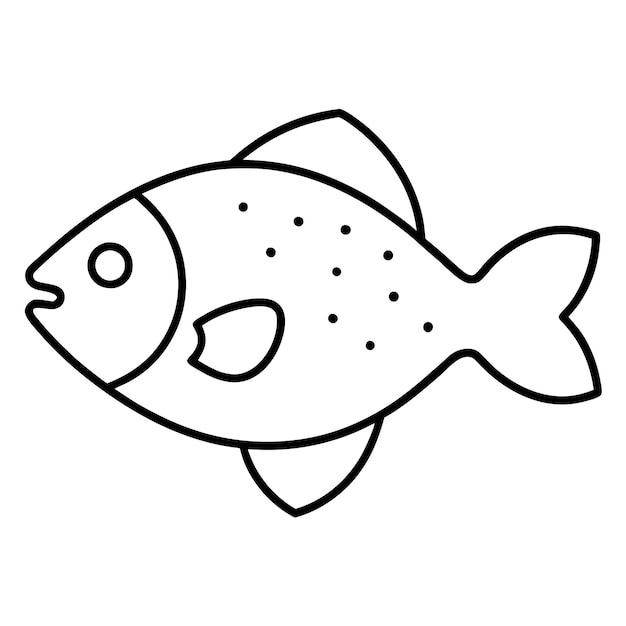 Diseño artístico vectorial de Crappie Fish