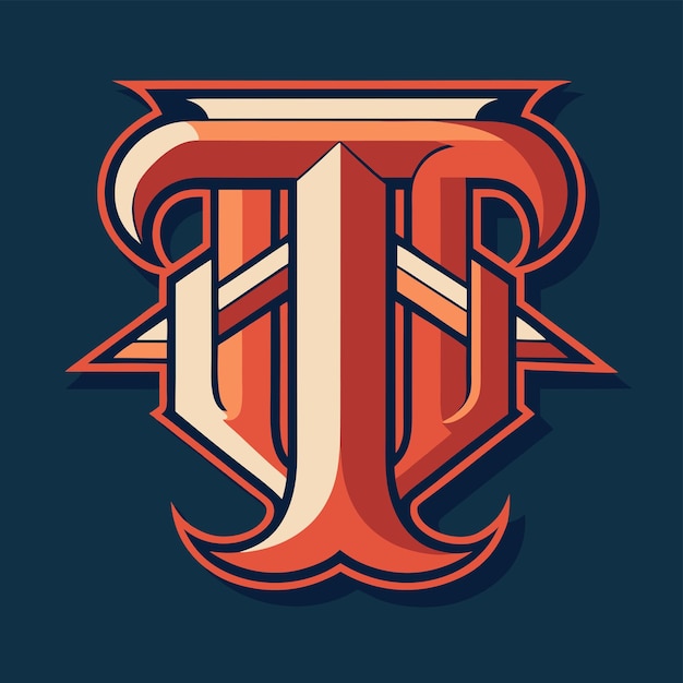 Diseño atemporal Diseño único del logotipo vectorial con la letra T