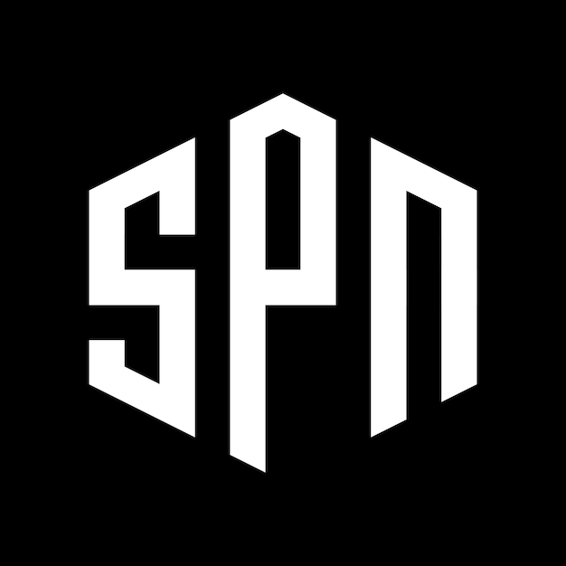 Vector diseño atractivo del logotipo de la empresa spn